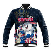 American Easter Day 2024 Baseball Jacket Bunny With US Easter Eggs - Wonder Print Shop
