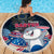American Easter Day 2024 Beach Blanket Bunny With US Easter Eggs - Wonder Print Shop