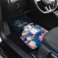 American Easter Day 2024 Car Mats Bunny With US Easter Eggs - Wonder Print Shop