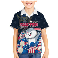 American Easter Day 2024 Family Matching Mermaid Dress and Hawaiian Shirt Bunny With US Easter Eggs - Wonder Print Shop