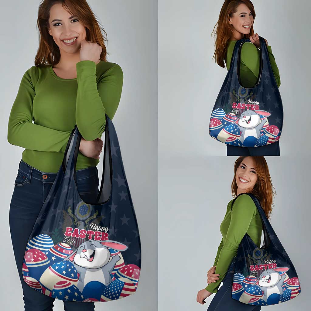 American Easter Day 2024 Grocery Bag Bunny With US Easter Eggs
