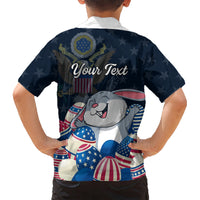 American Easter Day 2024 Hawaiian Shirt Bunny With US Easter Eggs - Wonder Print Shop