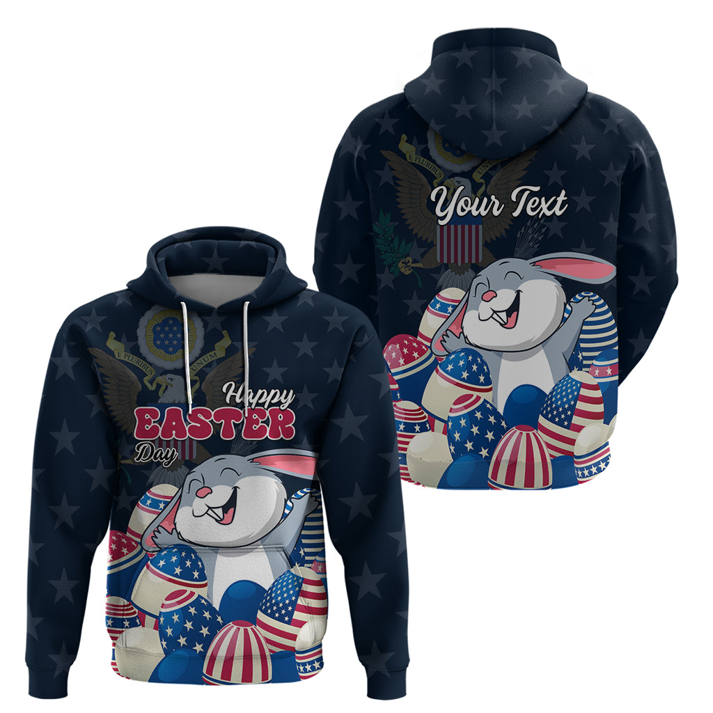 American Easter Day 2024 Hoodie Bunny With US Easter Eggs - Wonder Print Shop
