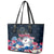 American Easter Day 2024 Leather Tote Bag Bunny With US Easter Eggs - Wonder Print Shop
