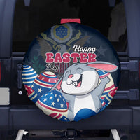 American Easter Day 2024 Spare Tire Cover Bunny With US Easter Eggs - Wonder Print Shop