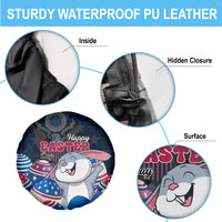 American Easter Day 2024 Spare Tire Cover Bunny With US Easter Eggs - Wonder Print Shop