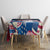 American Easter Day 2024 Tablecloth Bunny With US Easter Eggs - Wonder Print Shop