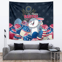 American Easter Day 2024 Tapestry Bunny With US Easter Eggs - Wonder Print Shop