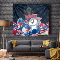 American Easter Day 2024 Tapestry Bunny With US Easter Eggs - Wonder Print Shop