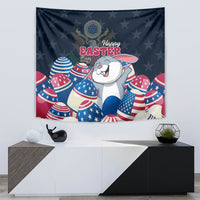American Easter Day 2024 Tapestry Bunny With US Easter Eggs - Wonder Print Shop