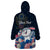 American Easter Day 2024 Wearable Blanket Hoodie Bunny With US Easter Eggs - Wonder Print Shop
