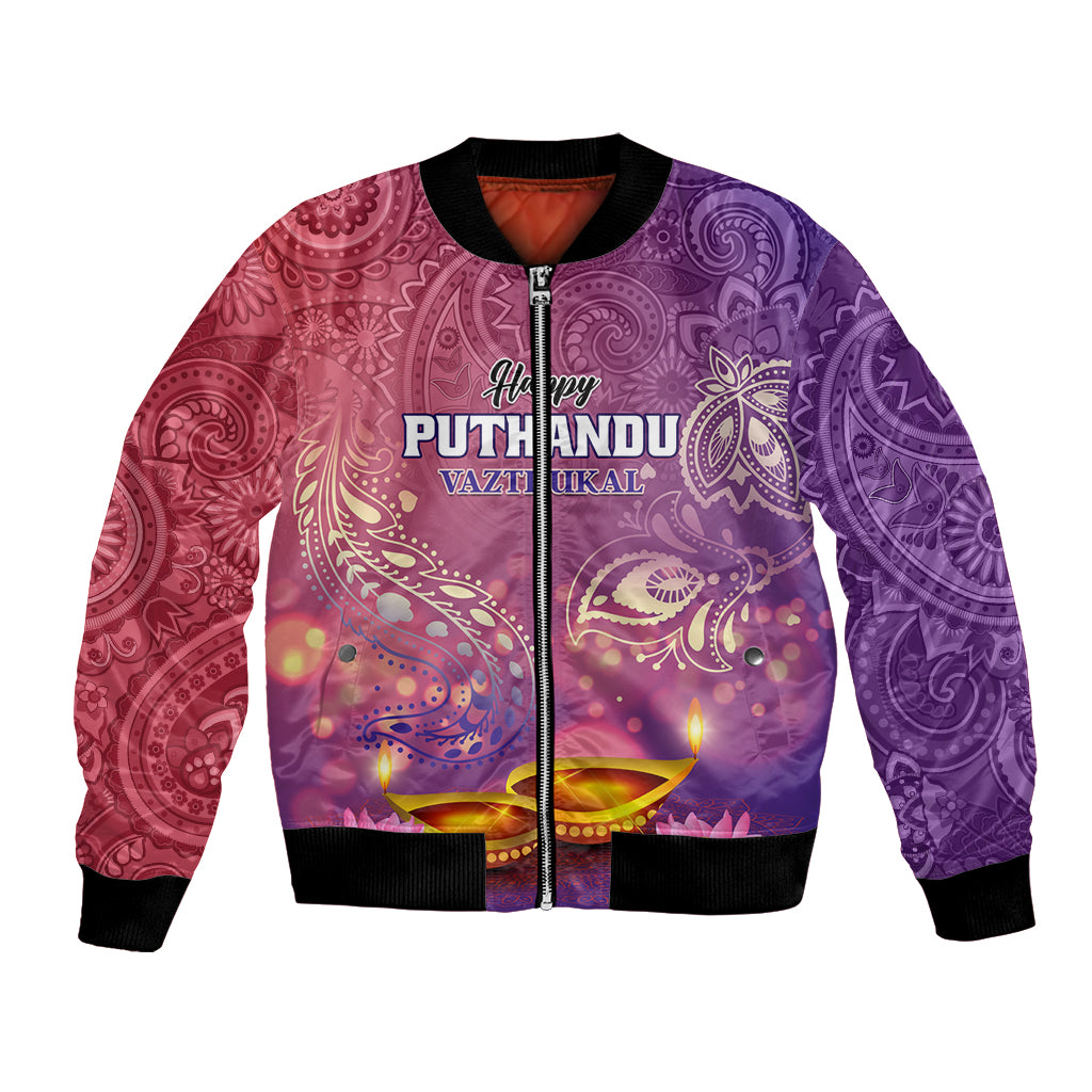 Puthandu Vazthukal 2024 Bomber Jacket Happy Tamil New Year - Wonder Print Shop
