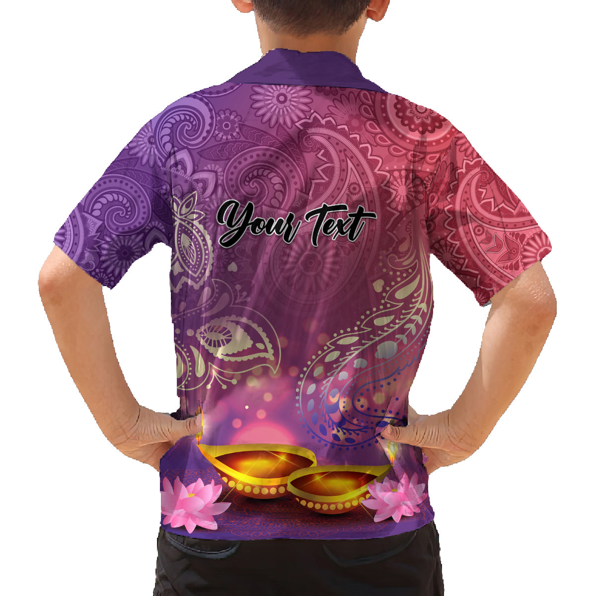 Puthandu Vazthukal 2024 Family Matching Off Shoulder Short Dress and Hawaiian Shirt Happy Tamil New Year - Wonder Print Shop