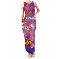 Puthandu Vazthukal 2024 Family Matching Tank Maxi Dress and Hawaiian Shirt Happy Tamil New Year - Wonder Print Shop