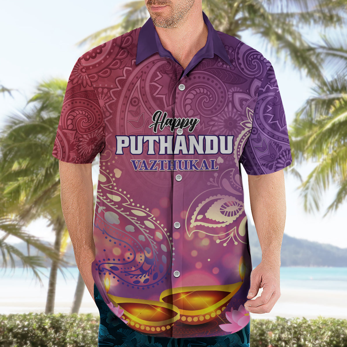 Puthandu Vazthukal 2024 Hawaiian Shirt Happy Tamil New Year - Wonder Print Shop