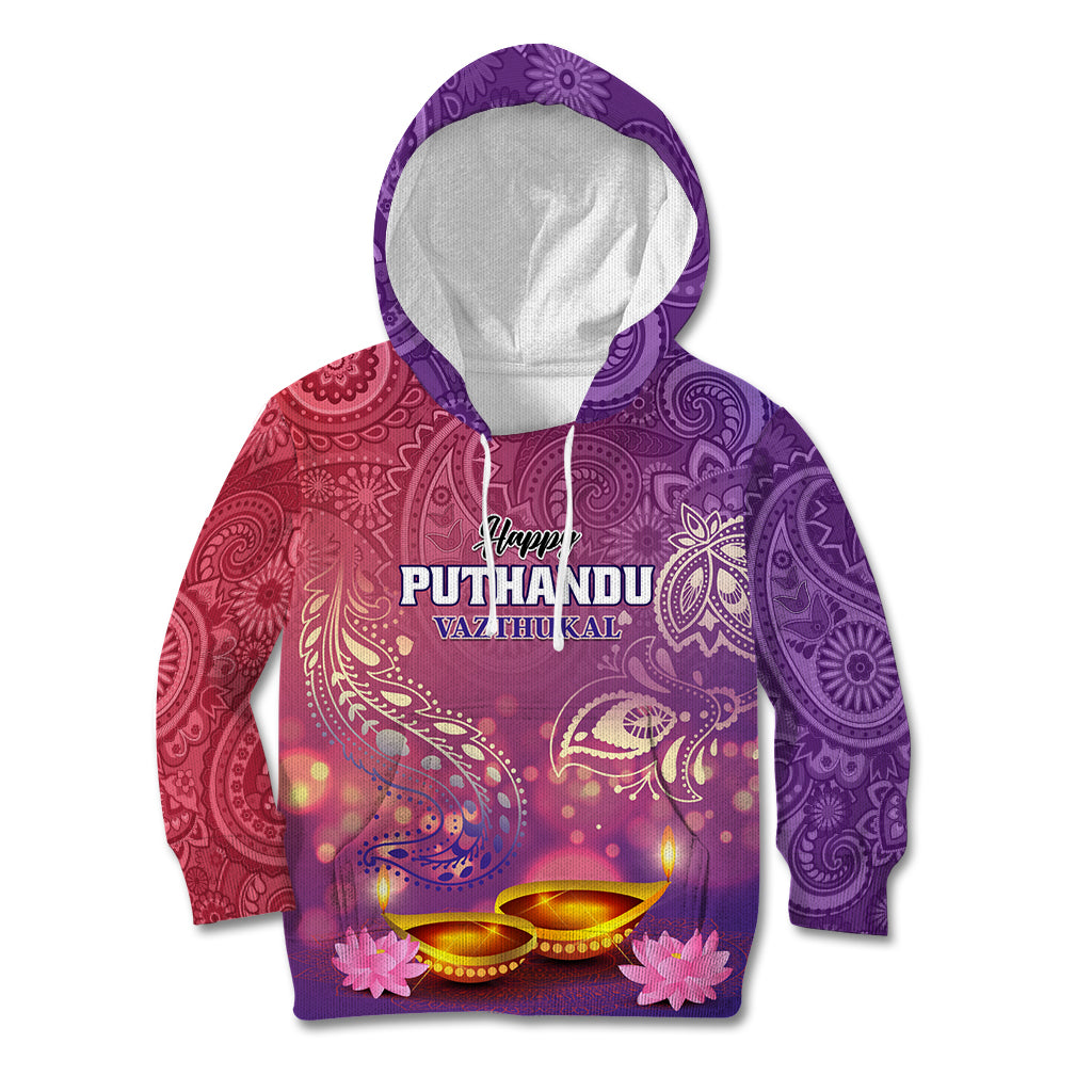 Puthandu Vazthukal 2024 Kid Hoodie Happy Tamil New Year - Wonder Print Shop