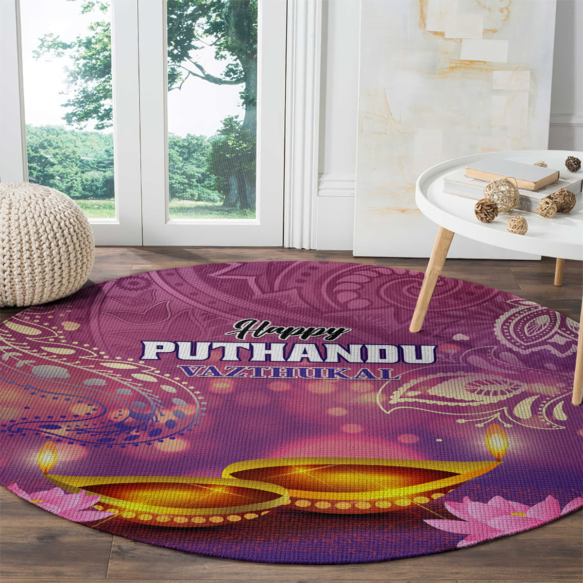 Puthandu Vazthukal 2024 Round Carpet Happy Tamil New Year