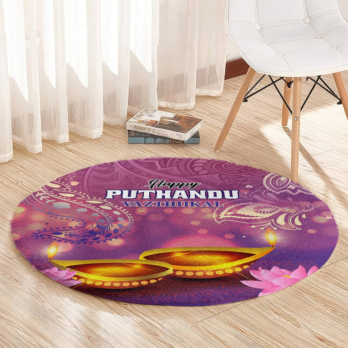 Puthandu Vazthukal 2024 Round Carpet Happy Tamil New Year