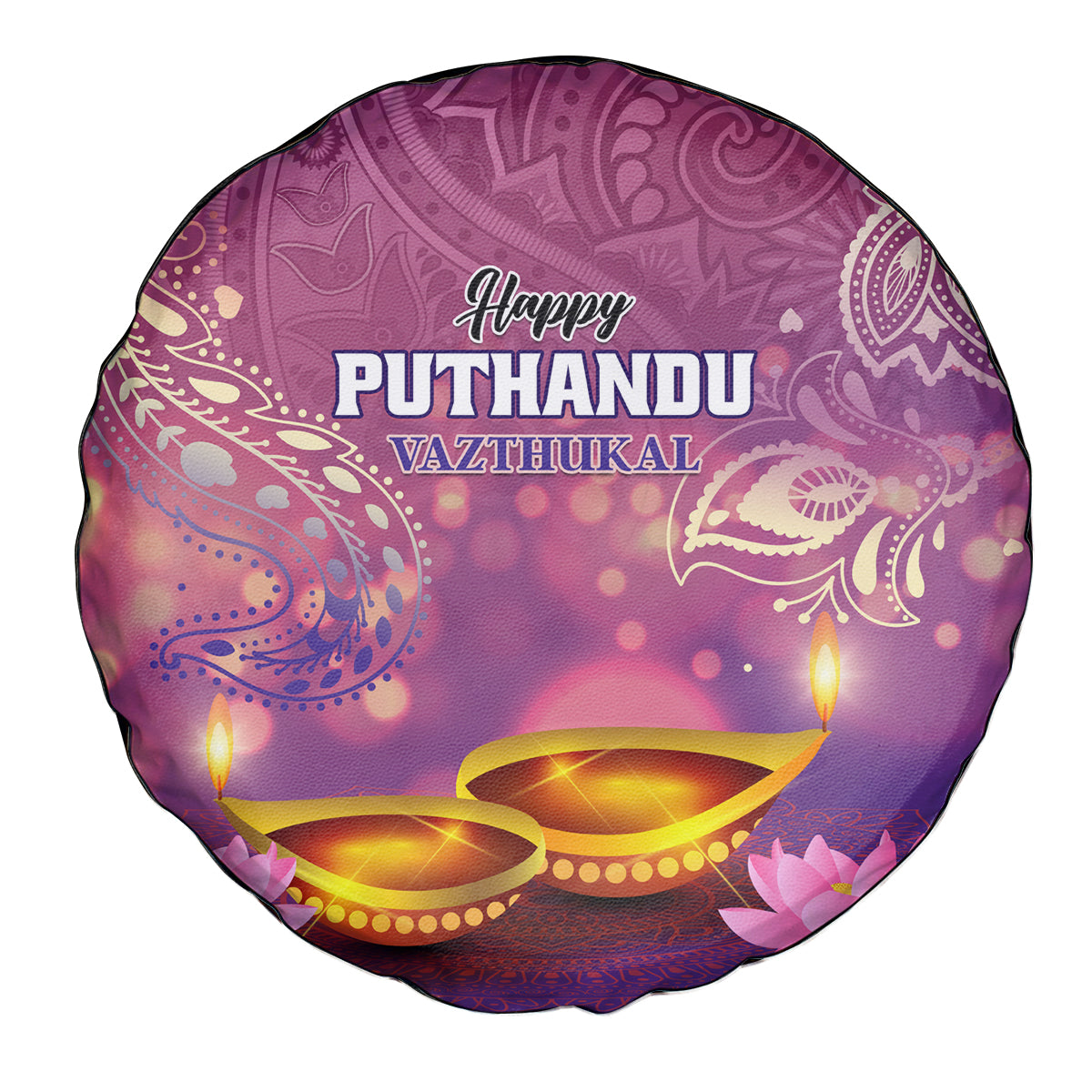 Puthandu Vazthukal 2024 Spare Tire Cover Happy Tamil New Year - Wonder Print Shop