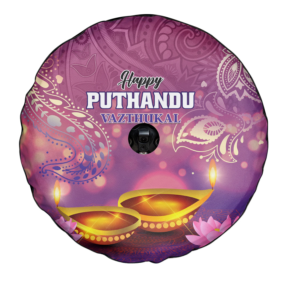Puthandu Vazthukal 2024 Spare Tire Cover Happy Tamil New Year - Wonder Print Shop