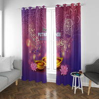 Puthandu Vazthukal 2024 Window Curtain Happy Tamil New Year - Wonder Print Shop