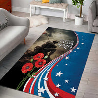 US Memorial Day 2025 Area Rug Remembering Our Fallen Heroes