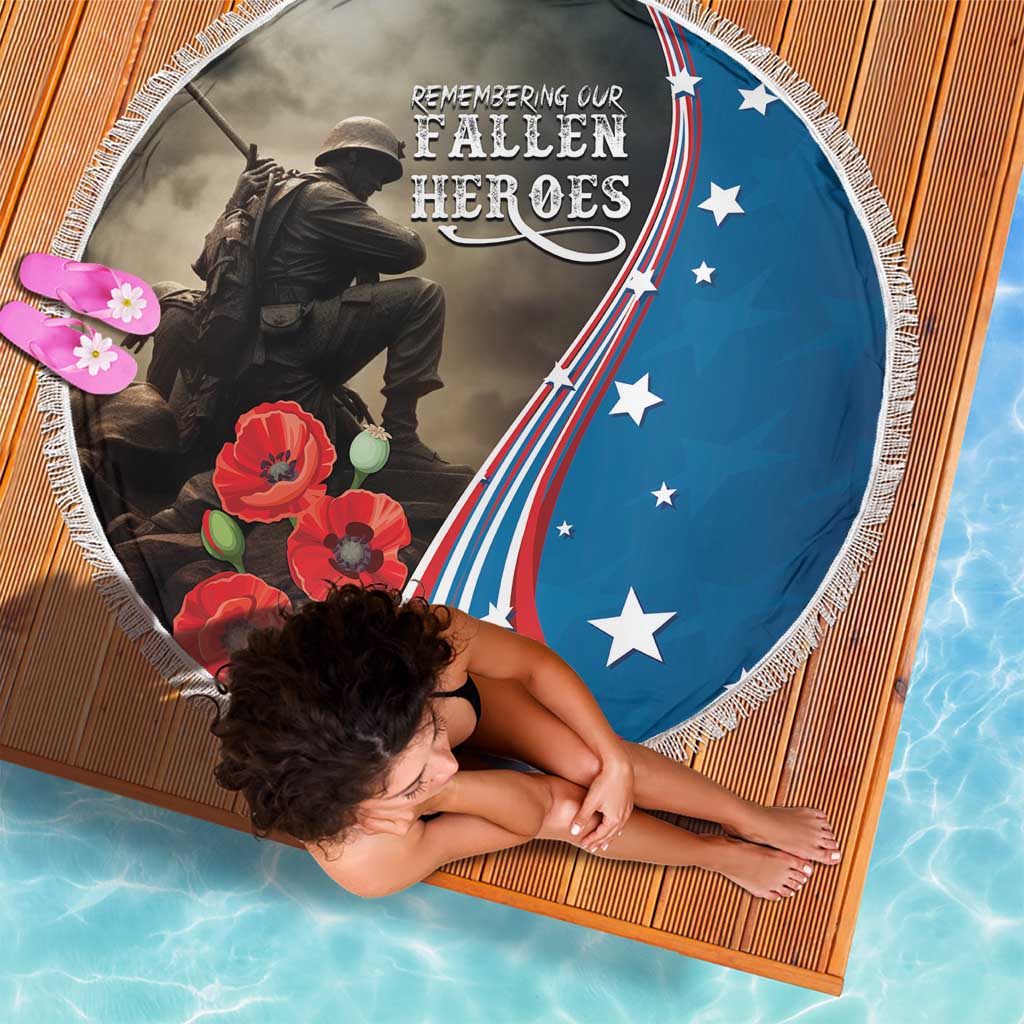 US Memorial Day 2025 Beach Blanket Remembering Our Fallen Heroes