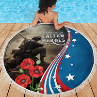 US Memorial Day 2025 Beach Blanket Remembering Our Fallen Heroes