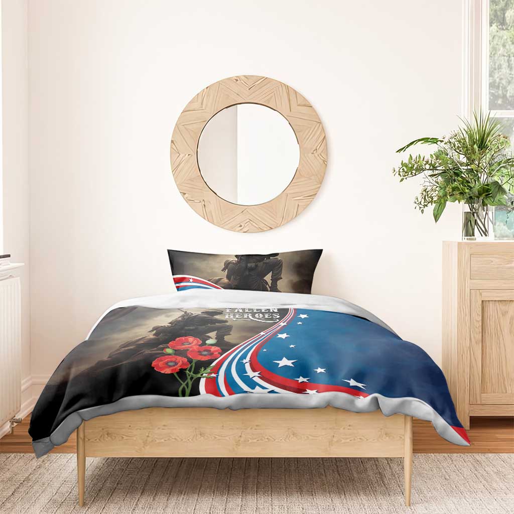 US Memorial Day 2025 Bedding Set Remembering Our Fallen Heroes