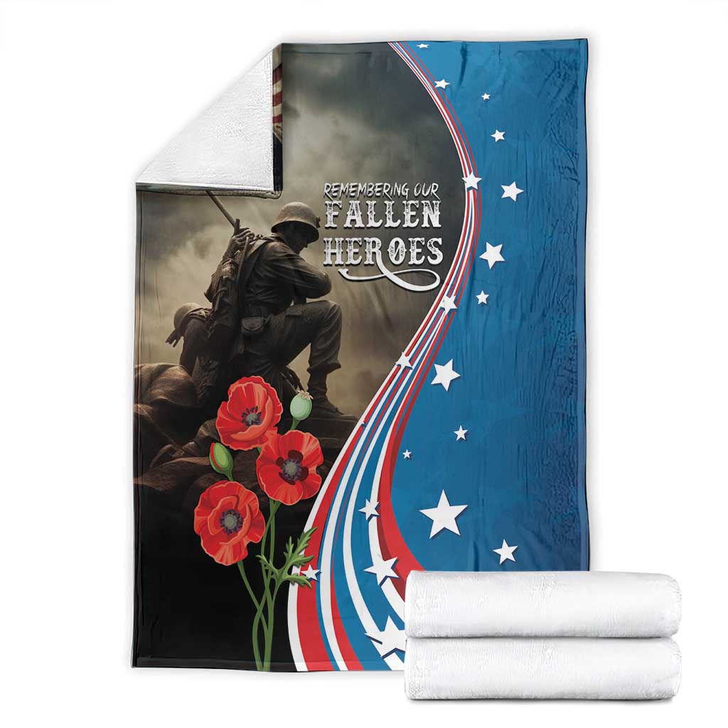US Memorial Day 2025 Blanket Remembering Our Fallen Heroes