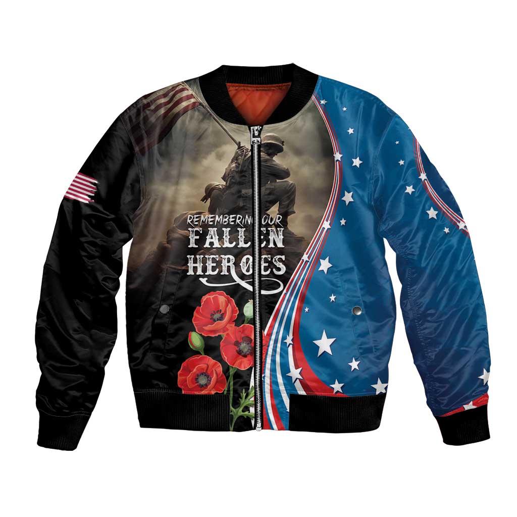 US Memorial Day 2025 Bomber Jacket Remembering Our Fallen Heroes
