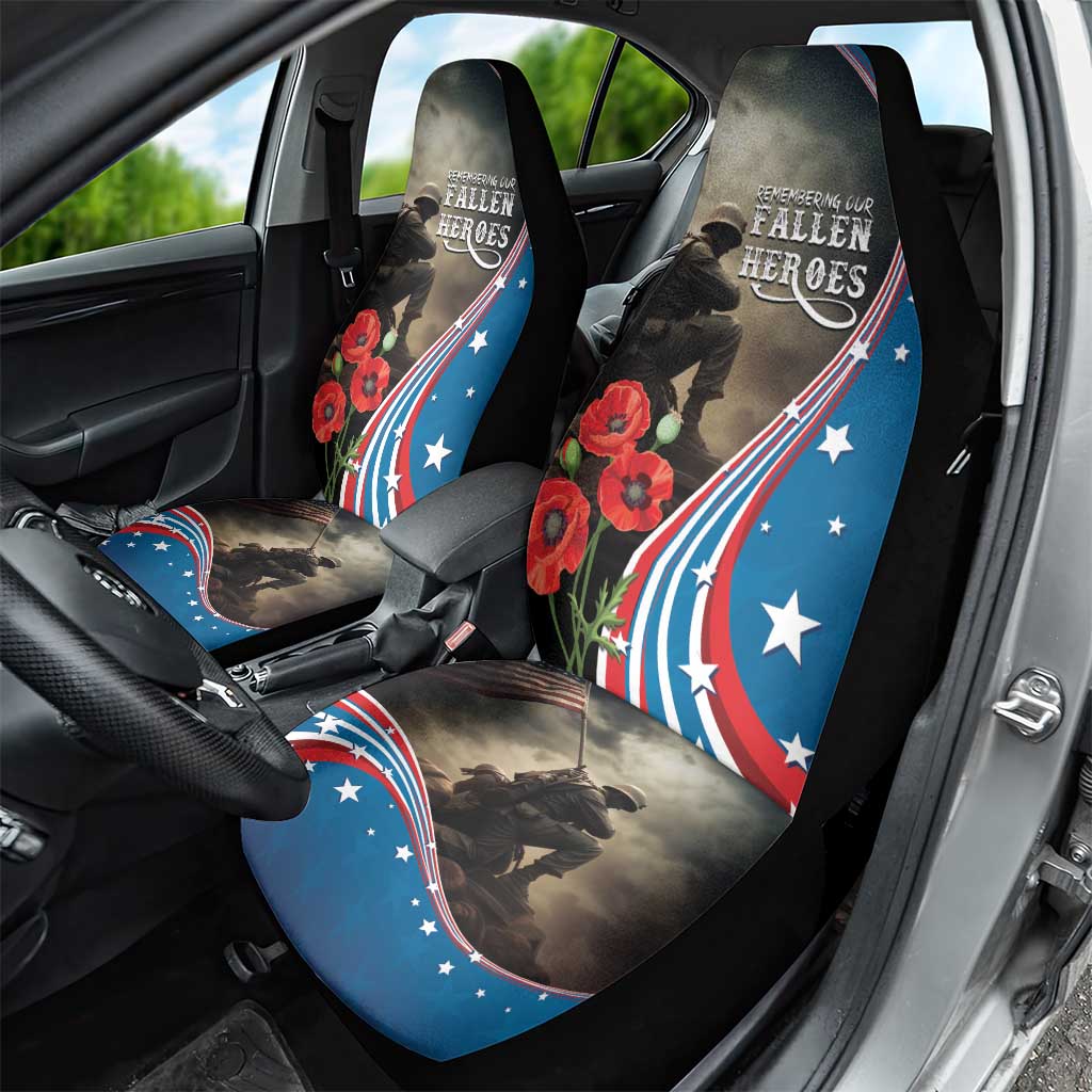 US Memorial Day 2025 Car Seat Cover Remembering Our Fallen Heroes