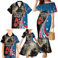US Memorial Day 2025 Family Matching Mermaid Dress and Hawaiian Shirt Remembering Our Fallen Heroes