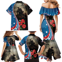US Memorial Day 2025 Family Matching Mermaid Dress and Hawaiian Shirt Remembering Our Fallen Heroes