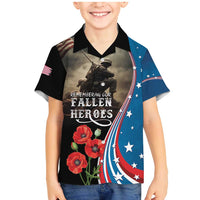 US Memorial Day 2025 Family Matching Mermaid Dress and Hawaiian Shirt Remembering Our Fallen Heroes