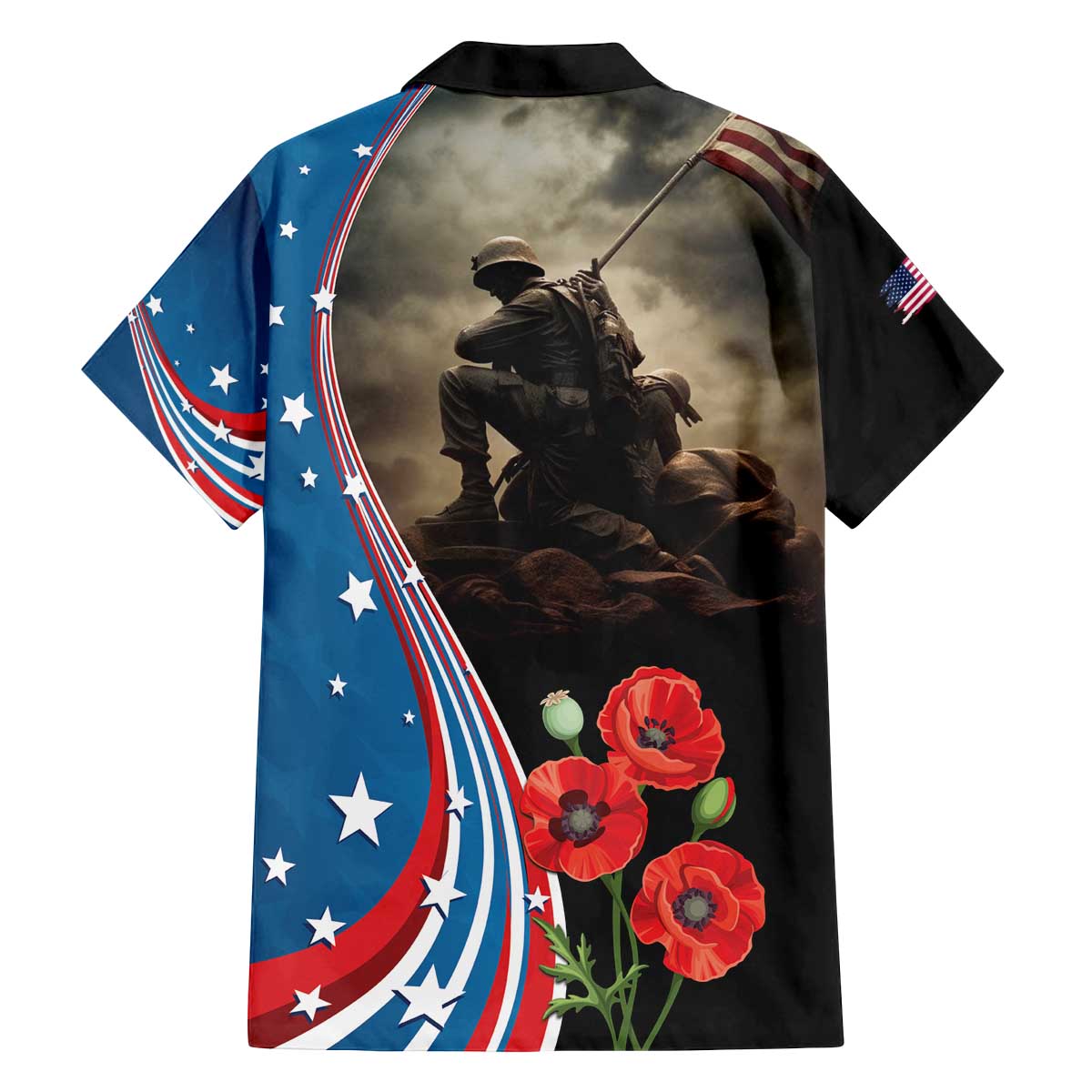 US Memorial Day 2025 Family Matching Off The Shoulder Long Sleeve Dress and Hawaiian Shirt Remembering Our Fallen Heroes