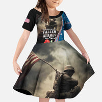 US Memorial Day 2025 Family Matching Short Sleeve Bodycon Dress and Hawaiian Shirt Remembering Our Fallen Heroes