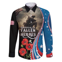 US Memorial Day 2025 Family Matching Short Sleeve Bodycon Dress and Hawaiian Shirt Remembering Our Fallen Heroes