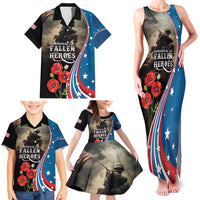 US Memorial Day 2025 Family Matching Tank Maxi Dress and Hawaiian Shirt Remembering Our Fallen Heroes