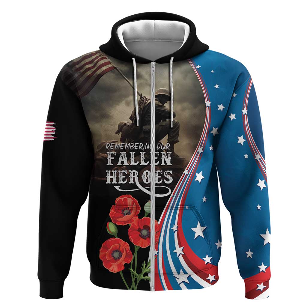 US Memorial Day 2025 Hoodie Remembering Our Fallen Heroes