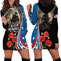 US Memorial Day 2025 Hoodie Dress Remembering Our Fallen Heroes