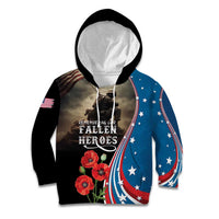 US Memorial Day 2025 Kid Hoodie Remembering Our Fallen Heroes