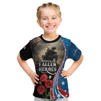 US Memorial Day 2025 Kid T Shirt Remembering Our Fallen Heroes