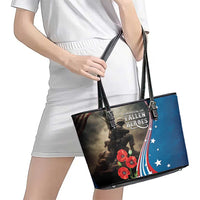 US Memorial Day 2025 Leather Tote Bag Remembering Our Fallen Heroes