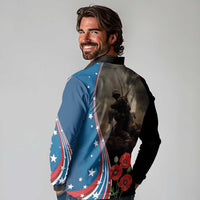 US Memorial Day 2025 Long Sleeve Polo Shirt Remembering Our Fallen Heroes