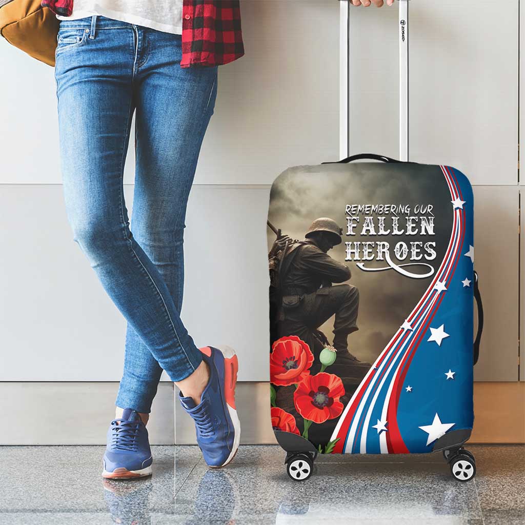 US Memorial Day 2025 Luggage Cover Remembering Our Fallen Heroes