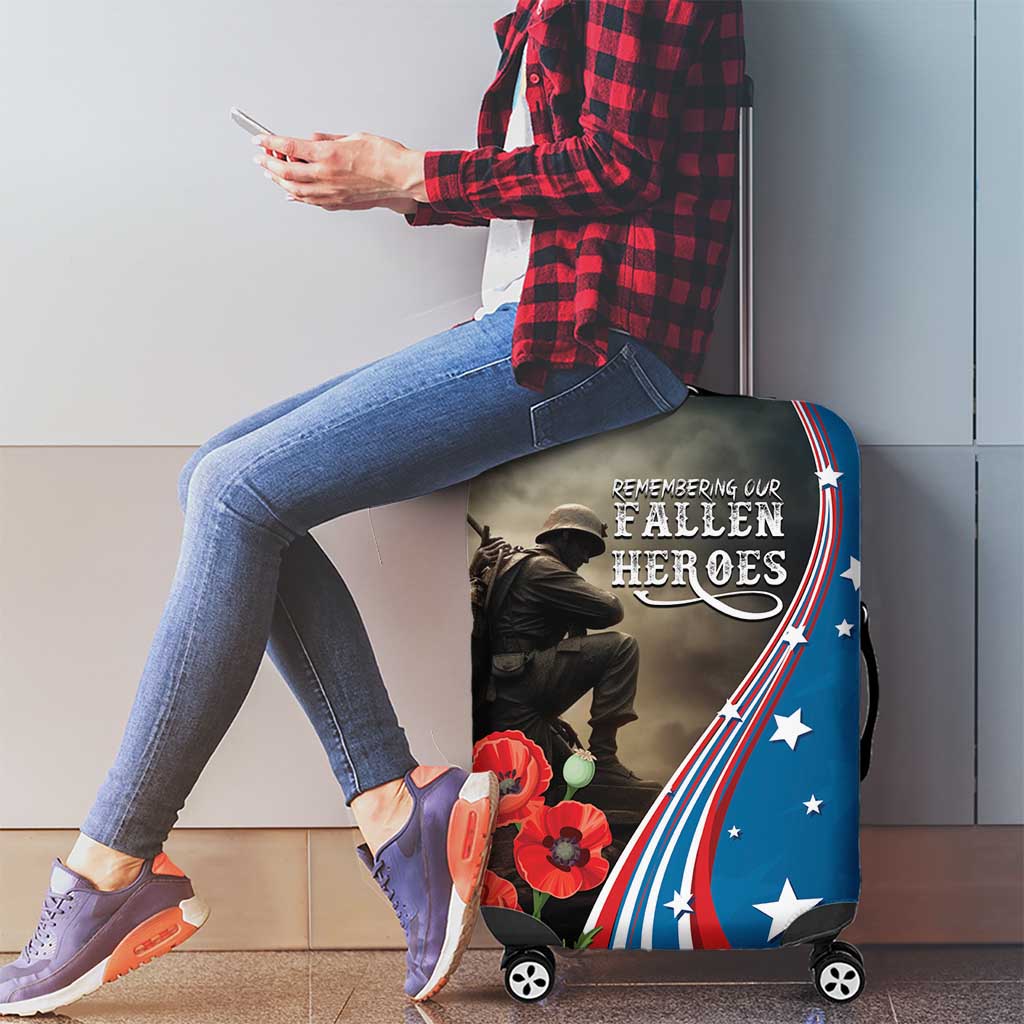 US Memorial Day 2025 Luggage Cover Remembering Our Fallen Heroes