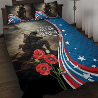 US Memorial Day 2025 Quilt Bed Set Remembering Our Fallen Heroes