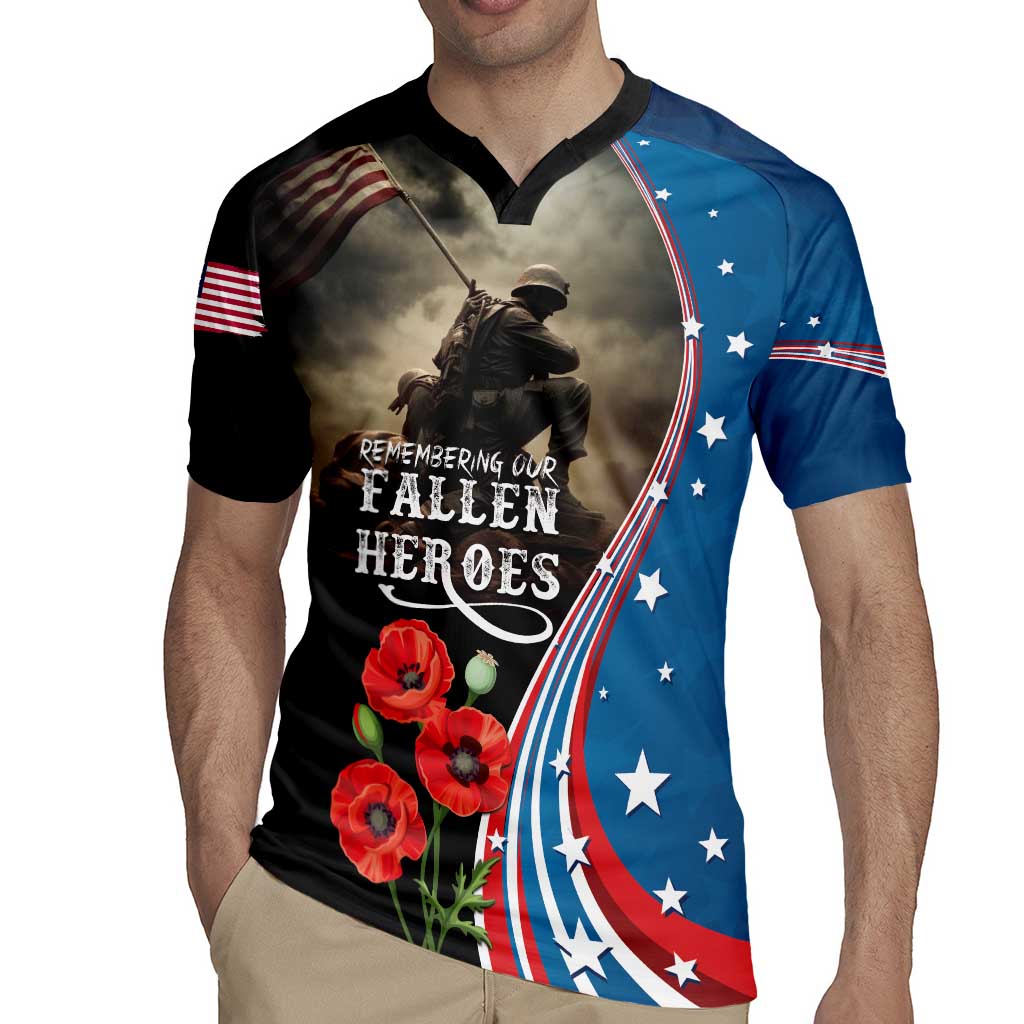 US Memorial Day 2025 Rugby Jersey Remembering Our Fallen Heroes
