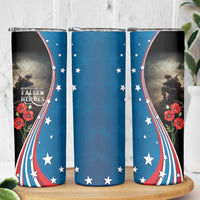 US Memorial Day 2025 Skinny Tumbler Remembering Our Fallen Heroes